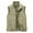a01-Khaki, variant on JUUYY Men's Lightweight Vest Outdoor Hiking Sleeveless Zip Up Jackets Stand Collar Solid Color Travel Vest Black M