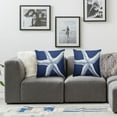 thumbnail image 3 of Nawypu  Navy Blue and White Starfish Pillowcase Home Decorative 2pcs Square Throw Pillow Case Cushion Covers Double Sided Printed, 3 of 6