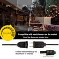 thumbnail image 4 of DAMAING Outdoor 100FT Globe String Lights with 52 Dimmable G40 Shatterproof LED Bulbs,Waterproof Connectable Patio Light for Backyard Hanging Lights,2700K Warm Glow, 4 of 4