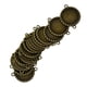 thumbnail image 4 of 20Pcs Bandejas De Conectores Colgantes De Metal Configuración De Cabujón Bisel Colgantes En Blanco Para Artesanías De Bricolaje Fabricación De J Bronce Macarena Conector de joyería bandeja redonda, 4 of 8