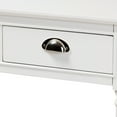 thumbnail image 6 of Baxton Studio Garvey Modern Metal Console Table, Drawer Included, White, 6 of 9