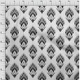 thumbnail image 4 of oneOone Cotton Poplin Gray Fabric Asian Ikat Craft Projects Decor Fabric Printed By The Yard 42 Inch Wide, 4 of 4