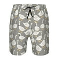 thumbnail image 3 of Logiee Herd of ducks Print Mens Swim Trunks Quick Dry Board Shorts,Breathable Hawaii Beach Shorts Swimwear Bathing Suits-Large, 3 of 6