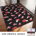 thumbnail image 3 of Red Mushroom Polka Dot Black Pattern Door Rugs,Washable Non Slip Door Mats Indoor,Decorative Door Mats,Entry Mat Indoor for Entrance,Bedroom,Kitchen,Bathroom,20"x32", 3 of 6