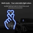 thumbnail image 5 of Solar Powered Finger Heart Window Light, Wireless LED Neon Heart Shape C-Pillar Decorative Lamp, Colorful Atmosphere Light for Car Interior Exterior, 1PC, 5 of 9