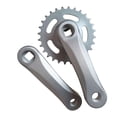 thumbnail image 2 of fastboy Kids Bicycle Crankset Riding Replacement Accessories Children Set Crank Bike Bright Silver 28T, 2 of 3