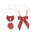 thumbnail image 3 of INSPIRE CHIC Women's Polka Dots Ties Elastic Adjustable Neck Pre-Tied Ribbon Bow Tie Uniform Cosplay Red One Size, 3 of 6