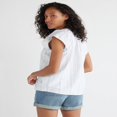 thumbnail image 3 of CHUANK Women‘s Split Neck Top with Flutter Sleeves  Sizes XS-XXXL, 3 of 6