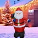 thumbnail image 3 of Decoración de patio de Papá Noel inflable 47 pulgadas Sunnimix rojo Navidad jardín, 3 of 7