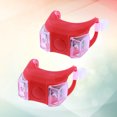 thumbnail image 3 of EeaseCA 2 PCS LED Front Light Silicone Bike Rear Light Tail Lamp Waterproof Cycling Flash Safety Light MTB Accessories (Red), 3 of 7