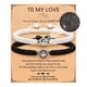 thumbnail image 4 of Pulsera de pareja de 100 idiomas Pulsera de pareja con proyección LOVE Pulsera de traje blanco y negro con piedra Pulsera de tarjeta de pareja, 4 of 6