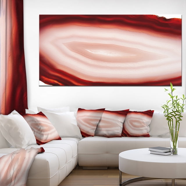 Agate with Chalcedony Geological Crystal - Large Abstract Canvas Artwork
