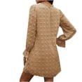 thumbnail image 5 of Vestido de bola de pelo de manga larga para primavera y otoño de princesa de color sólido para mujer Pompotops hdfakjf2889, 5 of 5