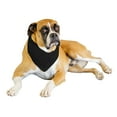 thumbnail image 1 of 2-Pack Solid Polyester Dog Neckerchief Triangle Bibs - Extra Large (Black), 1 of 2