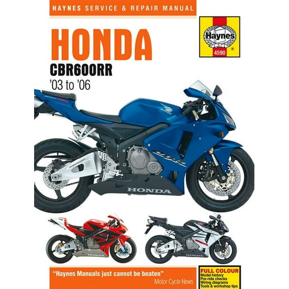 Honda CBR600RR3, CBR600RR4, CBR600RR5 & CBR600RR6 (03-06) Haynes Repair Manual ^