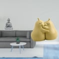 thumbnail image 2 of Estatua de mono,Estatua de Buda Mono para Interiores y Exteriores Budista,Figuras en miniatura meditando para decorar el jardín de casa.,sujetalibros decorativos,Sujetalibros decorativos para, 2 of 8