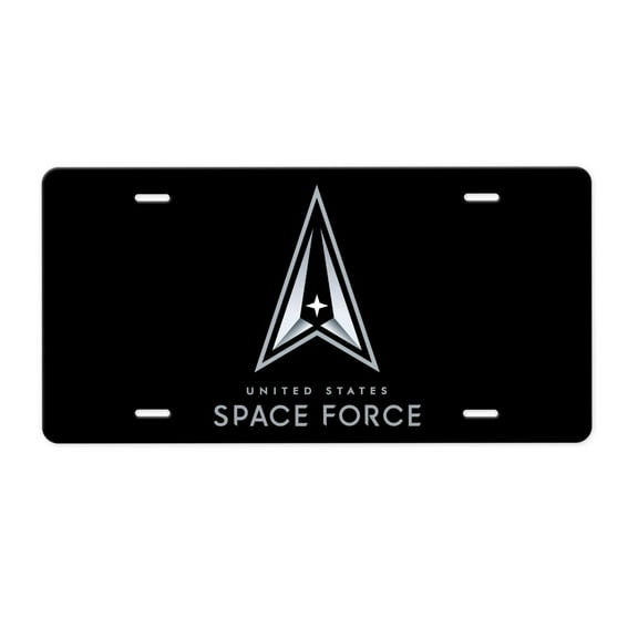 Space Force New Logo Aluminum License Plate