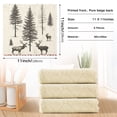thumbnail image 6 of Yayeee 6 Pack Kitchen Dish Cloths Set for Washing Soft Drying Absorbent Microfiber Towels, Black Deer, 6 of 9