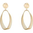 thumbnail image 5 of Brass Stud Earring Findings with Loop Long-Lasting Plated Real 18K golden Plated 12~22.5x15~19mm Pin: 0.5mm 16pcs/box, 5 of 7