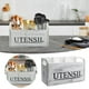 thumbnail image 2 of Porta Utensilios De Cocina Blanco Organizador De Utensilios De Madera Para Encimera Con 3 Compartimentos Organizador Grande Para Utensilios De Cocina Porta Utensilios De Cocina Utensilios De Coc, 2 of 7