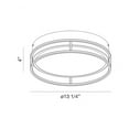 thumbnail image 2 of 39315-021 Eurofase Lighting Grafice - 13.25 Inch 20W LED Small Flush Mount-Chrome Finish, 2 of 2