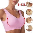 thumbnail image 4 of Sujetador deportivo para mujer, sin aro, estilo chaleco push-up, ropa interior de espalda de belleza, sujetador de yoga para correr de talla grande, 4 of 6