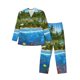 thumbnail image 1 of Fotbe Island And Coral Reef Pijama de Hombre con Estampado de Manga Larga, Conjunto de 2 Piezas, Ropa de Dormir Suave y Cómoda con Bolsillos-X-Large, 1 of 7