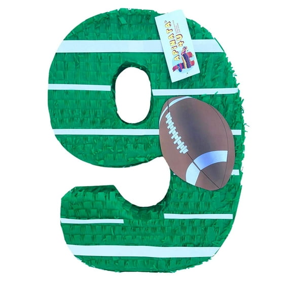APINATA4U 20'' Tall  Number Nine Piñata Football Theme Football Party Favor