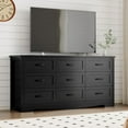 thumbnail image 7 of FANRAL 9 Drawer Dresser for Bedroom,Modern Wooden Chest of Drawers,Large Dresser for closet,Black Dresser, 7 of 7
