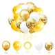 thumbnail image 1 of Decoración de fiesta de cumpleaños infantil con globos redondos de lentejuelas de papel rojo granada y oro rosa para bodas, 1 of 5