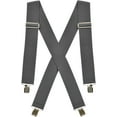 thumbnail image 2 of Hold’em Suspenders for Men Heavy Duty for Big and Tall Adult - Grey - 2X, 2 of 7
