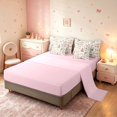 thumbnail image 3 of Manfei Kawaii Rabbit Animals 7-Piece Twin Bedding,Festive Christmas Tree Bedding Comforter Set,Pink,Pink Reversible, 3 of 6