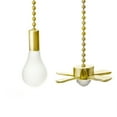 thumbnail image 5 of Travelwant 2Pcs/Set Ceiling Fan Pull Chain Ornaments Extension Chains with Decorative Light Bulb and Fan Cord Fan Pull Chain Set for Ceiling Light Lamp Fan Chain-12.2", 5 of 5