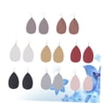thumbnail image 4 of Milisten 8 Pares Aretes Colgantes De Cuero PU Elegantes Con De Para Mujer, 4 of 8