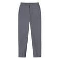 thumbnail image 3 of Ydojg Mens Hop Pants Casual Solid Color Lace Up Workout Pants With Pocket Dark Gray S, 3 of 5