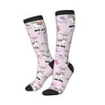 thumbnail image 2 of Easygdp No Drama Llama Soccer Socks Sport Knee High Socks Calf Compression Athletic Socks for Men and Women, 2 of 9