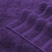 American Soft Linen Purple Towel Set 100% Turkish Cotton Towels for Bathroom 6 Piece - 2 bath towels 2 hand towels 2 washcloths