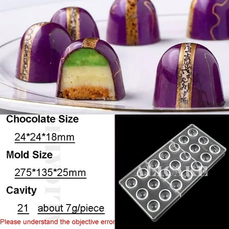 

3D Chocolate Bar Mold Plastic Polycarbonate Tray Forms Mold for Chocolate Candy Moulds Confectionery Baking Pastry Bary Tools