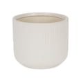 thumbnail image 2 of Maceta grande redonda de cerámica blanca Currula de Planter Cheung, 2 of 4