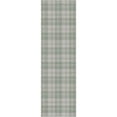 thumbnail image 2 of Well Woven Apollo Plaid Modern Green Flat Pile Easy to Clean 2'3" x 7'3" Runner Rug for Living Room Stairs Hallway and Kitchen, 2 of 7