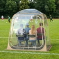 thumbnail image 2 of Gymax 7x7ft Clear Bubble Pop-Up Tent w/Sealed Floor Bag PVC Screen for 2-4 Persons, 2 of 10