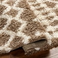 thumbnail image 4 of Hauteloom Kato Living Room, Bedroom Area Rug - Bohemian, Transitional - Plush Pile - Medium Brown, Ivory - 18" Sample, 4 of 10