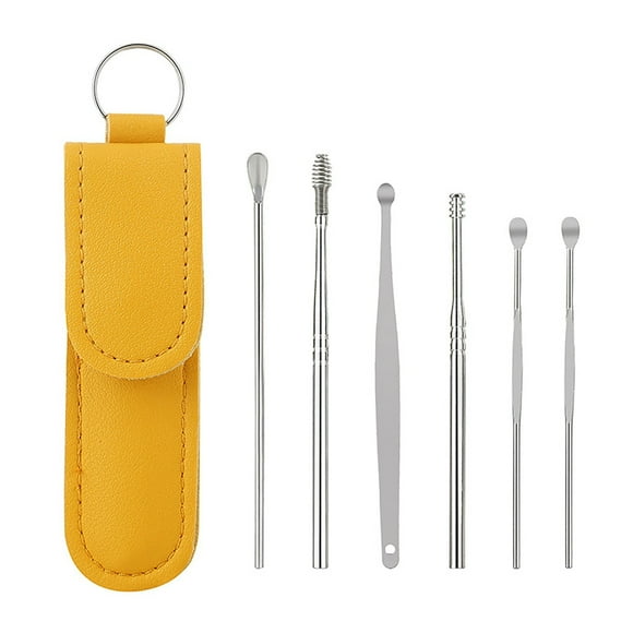 Saline Solution Packets Ear Impurities And Dirt Cleaning Tool Portable Ear Cleaning Stick Suitable For All Ages Ear Cleaner Ear Pick Spoon Spring Ear Cleaning Tool Set