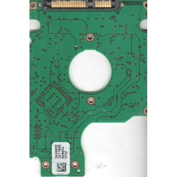 HTS541010G9SA00, 0A26800 DA1189B, PN 0A50010, Hitachi 100GB SATA 2.5 PCB