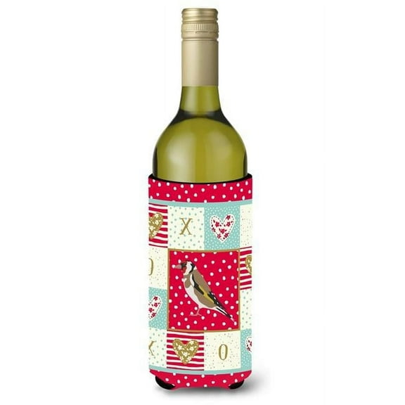 Gold Finch Love Wine Bottle Hugger