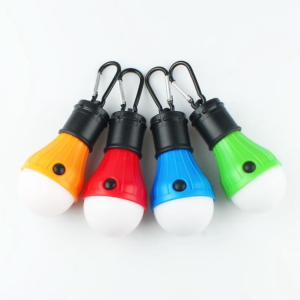 Linterna LED para tienda de campaña, bombilla de emergencia impermeable portátil para exteriores, funciona a batería con gancho de clip, muy brillante, para senderismo, fiestas y acampadas