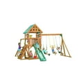 thumbnail image 1 of Creative Cedar Designs Mountain View Wooden Playset with Rock Wall, Slide and Swings (Multi-Colour & Green), 1 of 7
