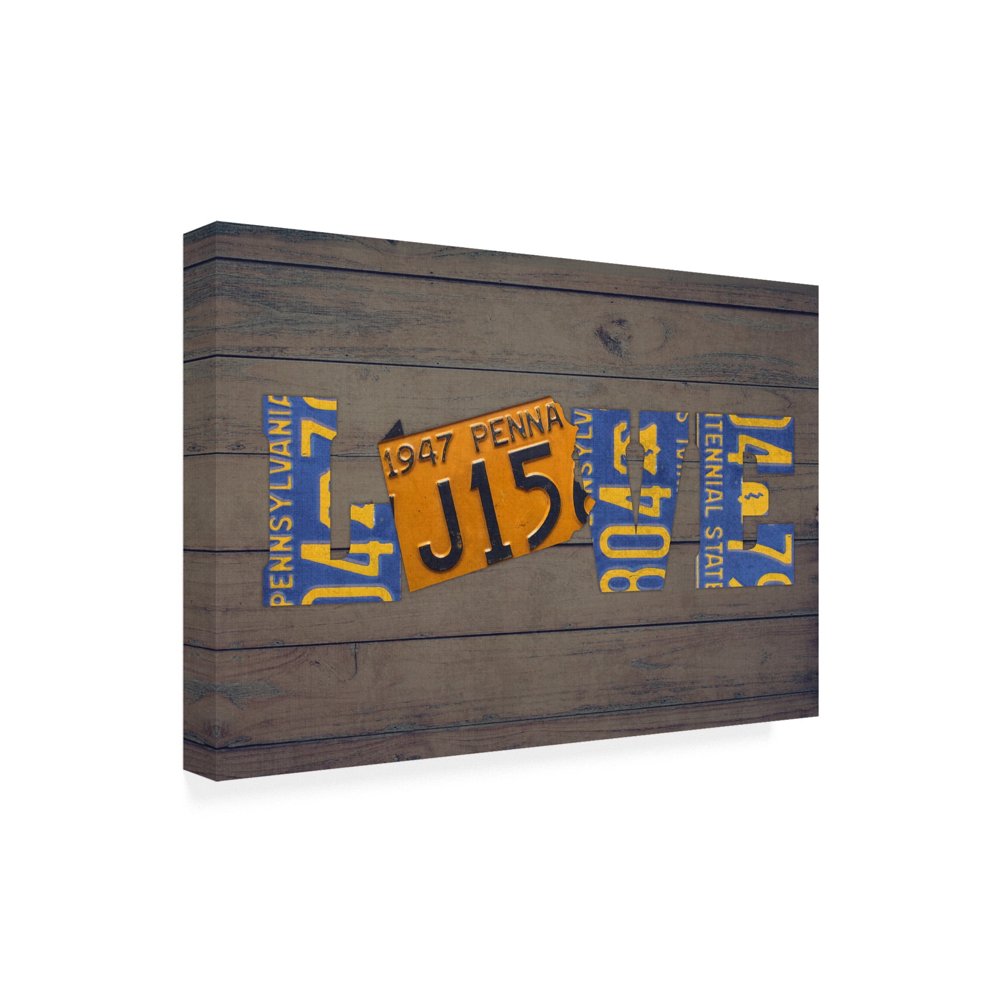 Trademark Fine Art 'PA State Love' Canvas Art by Design Turnpike