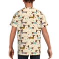 thumbnail image 5 of Wukai Dachshund Dog Youth Unisex Short Sleeve T-Shirt for Boys, Girls, Teens, and Kids-X-Large, 5 of 7