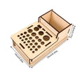 thumbnail image 2 of OULII Organisateur d'Outils Mural Support de Rangement d'Outils Beige Lot de 1 Multi-Trous, 2 of 8